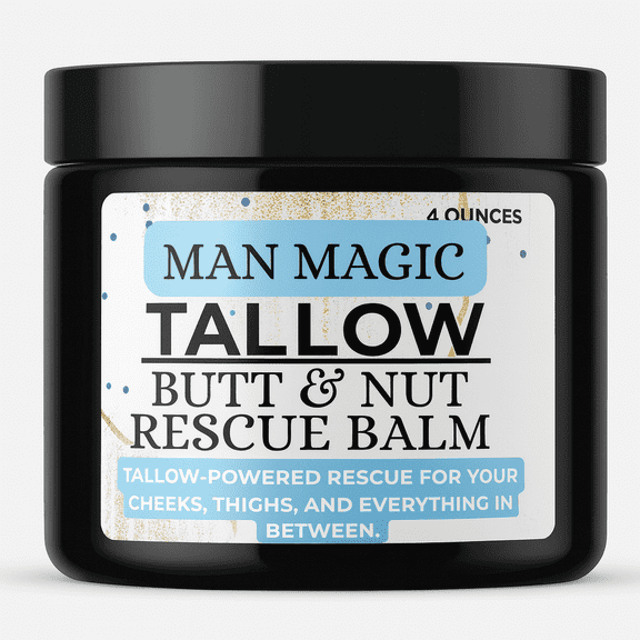 Man Magic: Butt & Nut Balm- Your Anti-Chafing, Soothing Hero made with Tallow