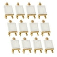 thumbnail image 2 of 12Pcs Artists Mini Easel +3 Inch X3 Inch Mini Canvas Set Painting Kids Craft Diy Drawing Small Table Easel for School, 2 of 6