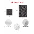 thumbnail image 7 of Colorful Polka Dot Kitchen Dish Towels for Drying Dishes Set of 3, Modern Minimalist Geometric Black Waffle Weave Microfiber Hand Tea Bathroom Towels Quick Dry & Absorbent Towel 12x12, 7 of 7
