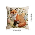 thumbnail image 3 of Wooowa 18 Inch Easter Short Lint Pillow Cover, Cute Embroidered Throw Pillowcase, Soft Plush Decor Cover, Sofa Bedroom Living Room Decor, Easter Home Indoor Festive Decoration, 3 of 6