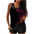 thumbnail image 2 of Brqkzdu Womens Swimsuits High Waisted Bathing Suits Floral Print Swim Tops with Boyshorts Swimwear Tankinis, 2 of 6