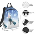 thumbnail image 2 of Balery Christmas Snowman In The Snow Mochila ligera para hombre y mujer: duradera e impermeable, ideal para la escuela, el trabajo, viajes y uso diario., 2 of 7