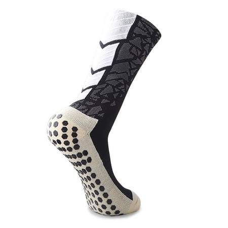 

Lion Anti Slip Grip Sports Socks Black/White - Athletic Socks For Men Women - Ideal For Soccer / Football / Basketball (Black)