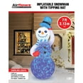 thumbnail image 2 of Occasions 7 Foot Inflatable Swirling Lights Snowman Yard Decoration, 2 of 3