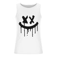 thumbnail image 4 of Camisetas de Tanque de los Hombres Tanque de los Hombres Incolor Gradiente de Impresión Cuello Redondo Correa Delgada Fuga Atrás Regular Casual Deportes Blusas de Tanque, 4 of 5