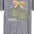 thumbnail image 3 of Instant Message - Lucky Shamrocks Short Sleeve Graphic T-Shirt, 3 of 6