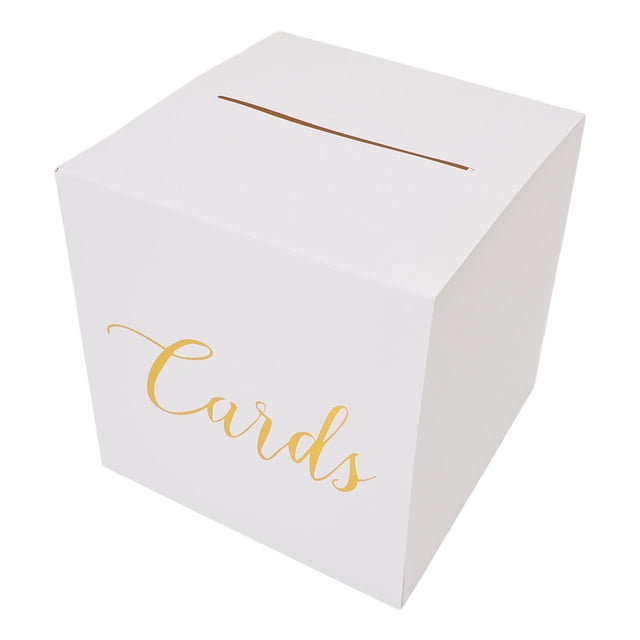 Caja De Tarjeta Blanca, Caja De Tarjeta Exquisita Plegable Con 10 Tarjetas En Para La Fiesta