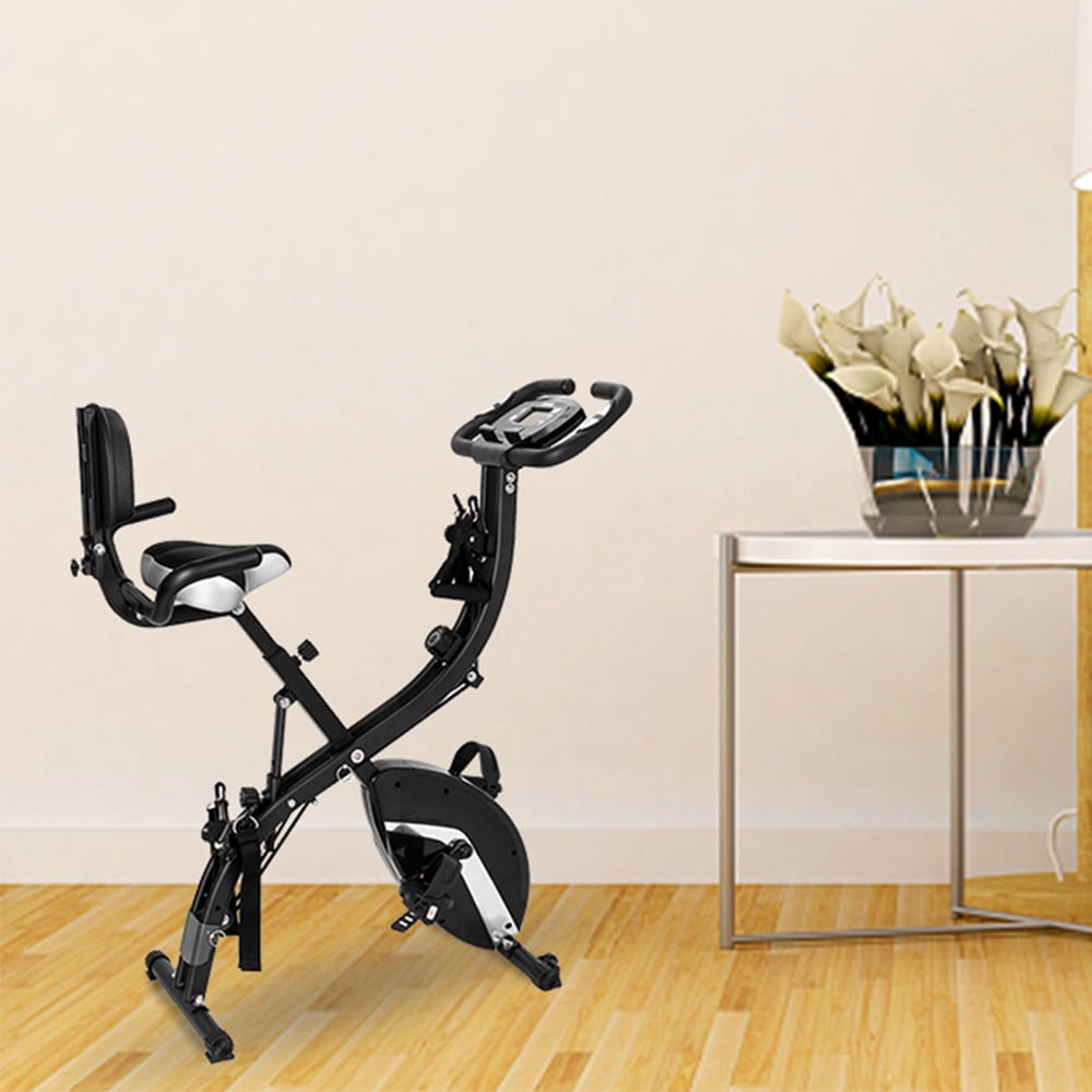 Details about   NEW Indoor Exercise Slim Folding Bike 3-in-1 Home Stationary Magnetic Cycle. 