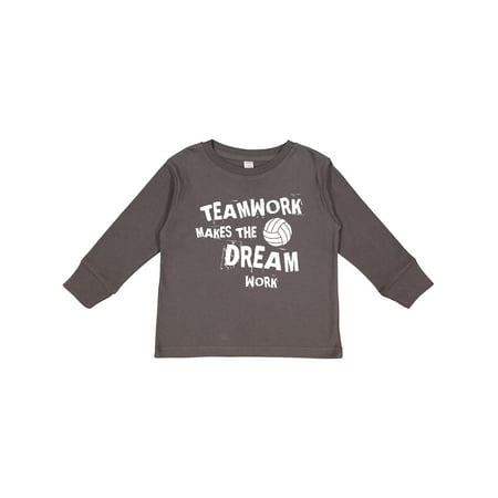

Inktastic Volleyball Teamwork Boys or Girls Long Sleeve Toddler T-Shirt