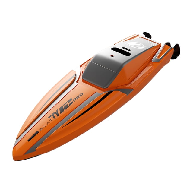 Childrens Remote Control Boat Toy Stunt Double Motor Orange Plastic Construction 360 Flips Water Play Pool Activity Outdoor Rc Vehicle For Ages 6+ Orange