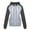 Black, variant on IROINNID Women's Long Sleeve Hoodie Zip Up Mid-Length Color Block Comfy Splicing Tops Sweatshirt, Black