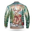 thumbnail image 2 of Merry Christmas Santa Reindeer Antlers Cocker Spaniel Sleigh Xmas Winter Holiday All Over Print 3D Baseball Jacket Cockers Dog Lover Gifts Bomber Jacket Softball - 00023, 2 of 6