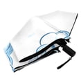 thumbnail image 5 of Blue Clouds All Weather Umbrella Triple Folding Parasol 6 Ribs UV Protection Portable, 5 of 8