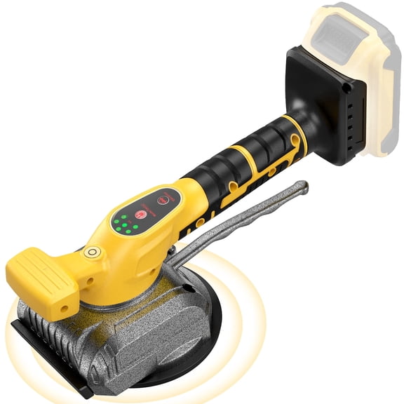 Tile Vibration Leveling Machine Compatible with Dewalt 18V Battery(Tool only), Cordless Tile Vibration Machine Installation Tool 120W Tiler Vibrator Tool with 5 Speed, Suction Cup