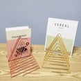 thumbnail image 1 of Desktop simple Iron Triangle bookshelf creative book stand style office magazine book storage rack, 1 of 4