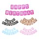 thumbnail image 3 of Billuyoard 1 Uds. Conjunto de tarjeta de papel rosa de 16,4 pies cartel de feliz cumpleaños signo de feliz cumpleaños decoraciones de Kits de decoración para fiestas Rosa 16.4 pies, 3 of 6