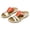 Orange, variant on Comfort Orthotic Walking Sandals for Women Open Toe Slip on Anti-Slip Slides Summer Flats