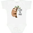 thumbnail image 3 of Inktastic I Live to Hug Cute Sloth on a Branch Boys or Girls Baby Bodysuit, 3 of 5