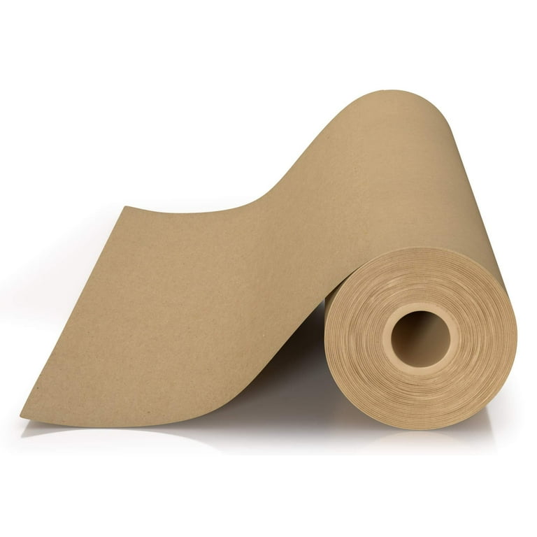 Paclord Kraft Paper Roll 18" X 1200" - Brown Packing Paper For Shipping, Wrapping & Crafts