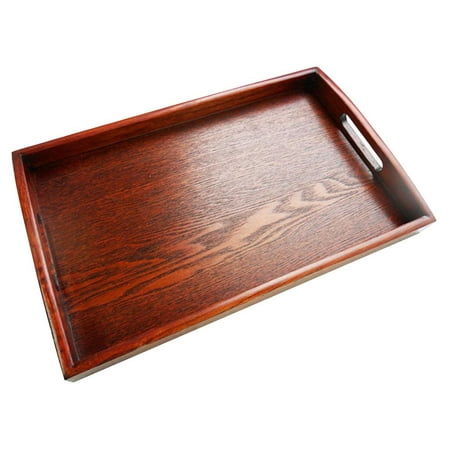 

Retro Serving Tray Server Dishes Platter SPA Wooden Fruit Plate Could be used as a fruit dish or pastry plate etc C 40x28x4cm
