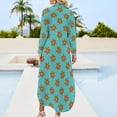 thumbnail image 3 of mystery machine flower pattern Long Sleeved Shirt Dress summer dresses dress for woman Dress women, 3 of 7