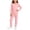 Pink, variant on NAISIBABY Girls Outfit Set Size 9,Long Sleeve Crew Neck Shirt and Elastic Waist Pants 2 Piece Loungewear Pink