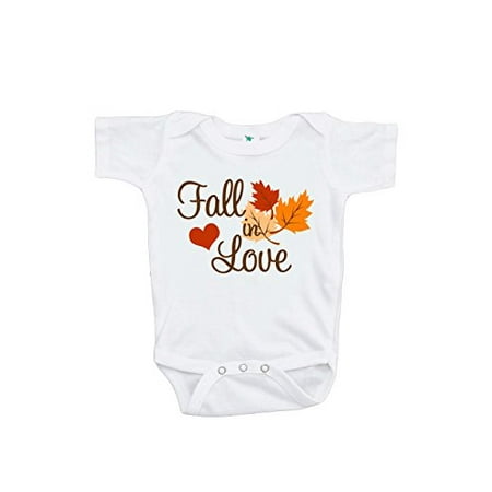 

Custom Party Shop Baby Boy s Fall in Love Onepiece Orange and Brown