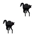 thumbnail image 4 of Cateissary Black Transform Yard In Haunted Haven With Cat Silhouette Yard Signs Silhouette Spooky Cat Type1 NO1, 4 of 6
