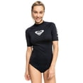 thumbnail image 1 of Roxy Maillot Dermoprotecteur à Manches Courtes pour Femmes – UPF 50+, Coupe de Compression, Surf, Randonnée, Yoga, Séchage Rapide, Anthracite, Petit, 1 of 4