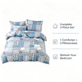 thumbnail image 4 of TENGDA 3-Piece Complete Comforter Bedding Set Assorted Stylish Designs Bedroom Decor Kit, 4 of 6