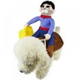 thumbnail image 3 of Cowboy Rider Dog Costume for Dogs Clothes Knight Style with Doll and Hat for Halloween Day Pet Costume, 3 of 8