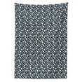 thumbnail image 3 of Ambesonne Christmas Tablecloth Rectangular Table Cover, Snowflakes and Trees, 60"x84", Pale Blue Dark Blue, 3 of 4