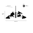 thumbnail image 4 of 12806-MB Millennium Lighting Warhol - 6 Light Chandelier-11.87 Inch Tall and 34.5 Inch Wide, 4 of 6
