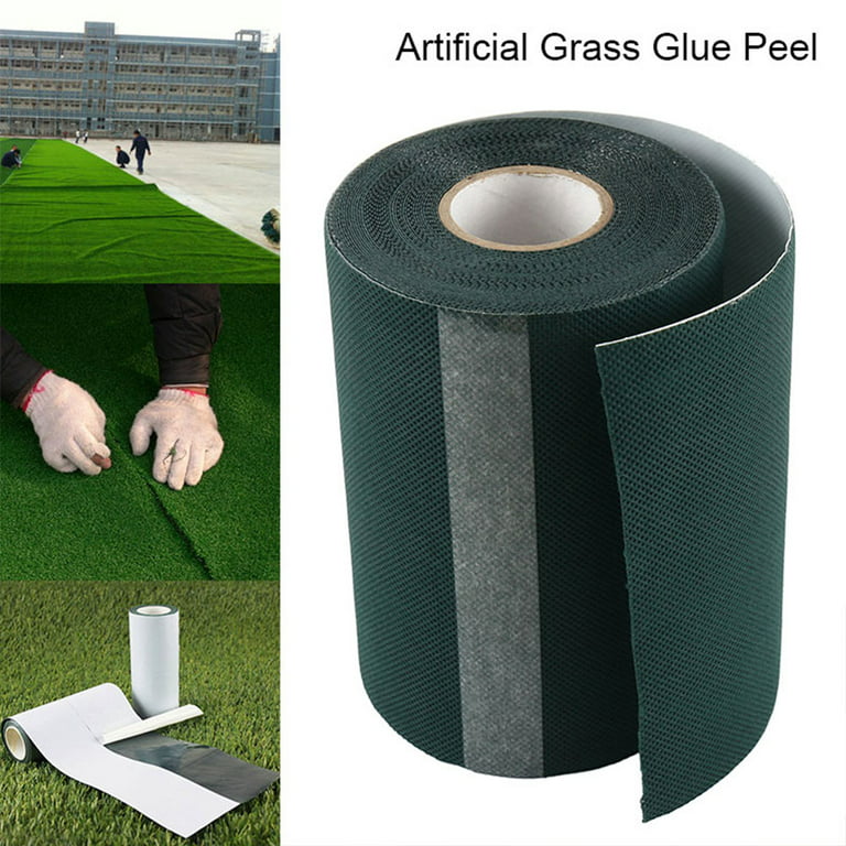 Ztoo 10M Length Artificial Grass Outdoor Area Rug Glue Peel Astro Turf Tape Fake Lawn Jointing Tape, Size: 394