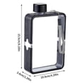 thumbnail image 2 of Slim Flat Water Bottle Pocket Water Bottle 12.8 Oz Bread Water Bottle Leak-proof Large Capacity Flat Water Bottles With Strap, 2 of 5