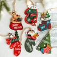 thumbnail image 4 of Colgantes de madera para Navidad, adornos colgantes de árbol de Navidad, artesanías de madera para el hogar, decoraciones para fiesta de año nuevo 2022, 4 of 4