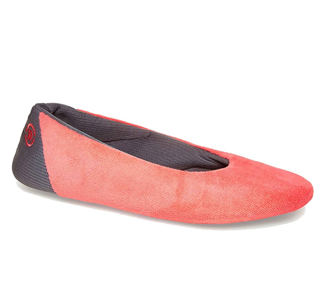 isotoner terry ballerina slippers