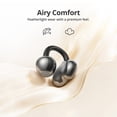 thumbnail image 6 of Tronsmart OpenFly Clip Open Ear Clip-on Earbuds, Secure Fit Bluetooth Wireless Earbuds with Deep Bass, Touch Control & 24H Playtime, for Workout, Running, Commuting black, 6 of 7