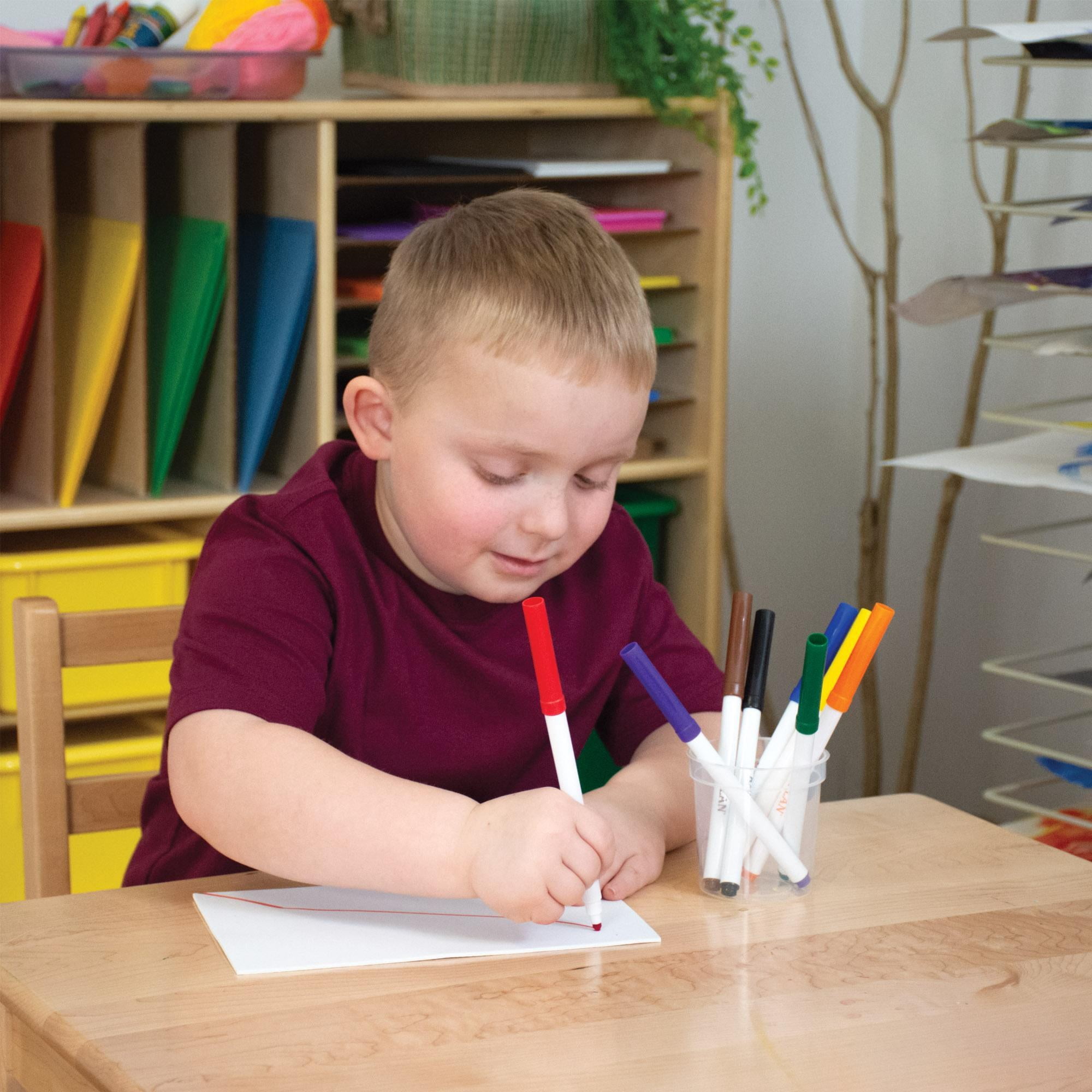 Kaplan Early Learning Company Washable Fine Tip Marker Class Pack - 200 Per Box