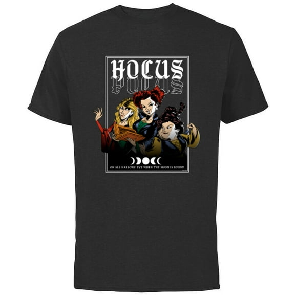Disney Hocus Pocus On All Hallows’ Eve - Short Sleeve Cotton T-Shirt for Adults - Customized-Black