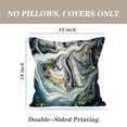thumbnail image 4 of LALILO Throw Pillow Covers Deep Ocean Art Natural Gray Color Cushion Cover 18" x 18", 2 Pack, 4 of 6