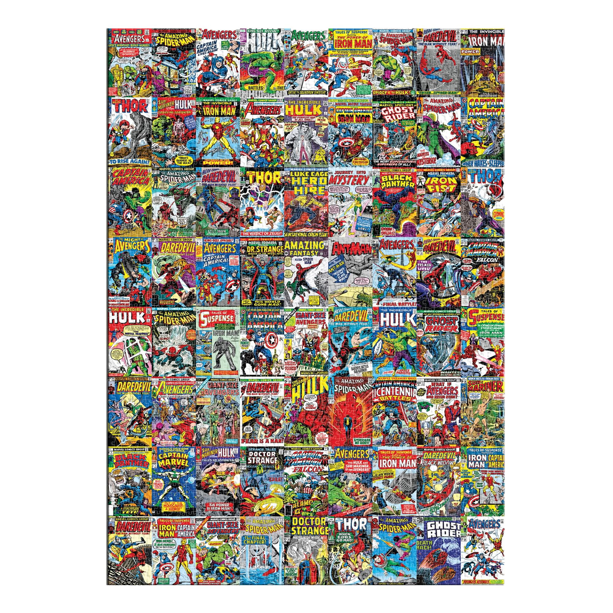 Marvel Comics Covers Superheroes 3000-Piece Jigsaw Puzzle | Toynk ...