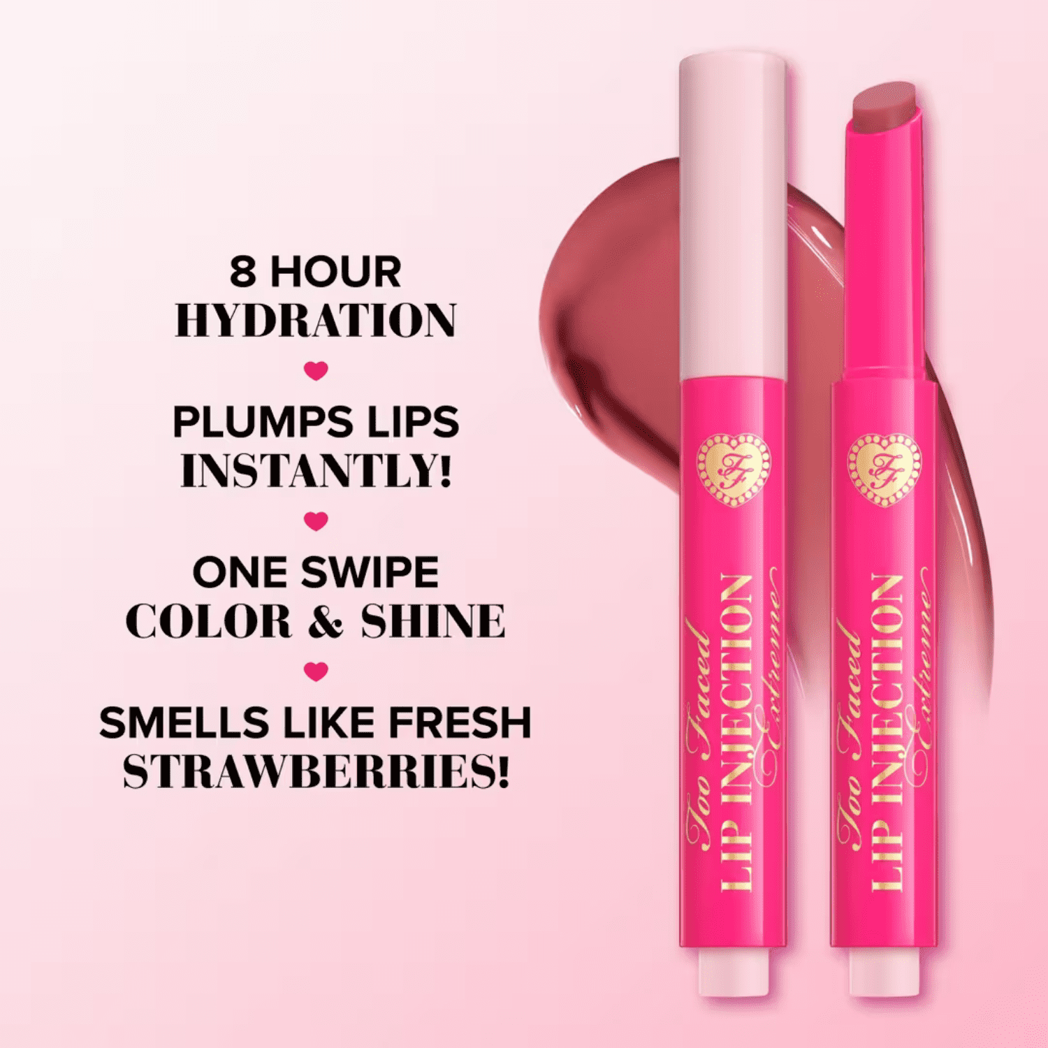 Too Faced Lip Injection Extreme Plumping Clicks Lip Gloss Color: Velvet Crush Size: N/A
