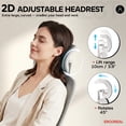 thumbnail image 3 of Ultifit Ergonomic Office Chair for Adult, Gray Breathable Mesh Desk Chair with Adjustable Headrest, Armrests, Lumbar Support, and Rocking Function，400LBS, 3 of 11