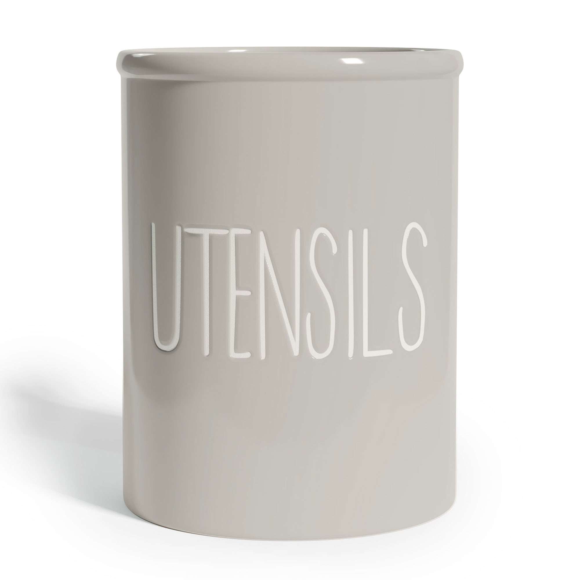 Barnyard Designs Ceramic Farmhouse Kitchen Utensil Holder for