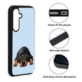thumbnail image 2 of WIRESTER Shockproof Soft Rubber Cover Case for Samsung Galaxy A16 5G 6.7", Rottweiler Dog Lying Down Looking Up On Light Blue Background, 2 of 5