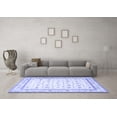 thumbnail image 3 of Ahgly Company Machine Washable Indoor Rectangle Persian Blue Traditional Area Rugs, 2' x 5', 3 of 4