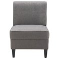 thumbnail image 3 of Serta Copenhagen Tufted Slipper Chair Gray, 3 of 10