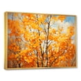 thumbnail image 3 of Designart "Essence of the Orange American Basswood III" Extra Large Landscapes Framed Wall Art - Country Orange Tree Entryway Framed Wall Art Print, 3 of 7