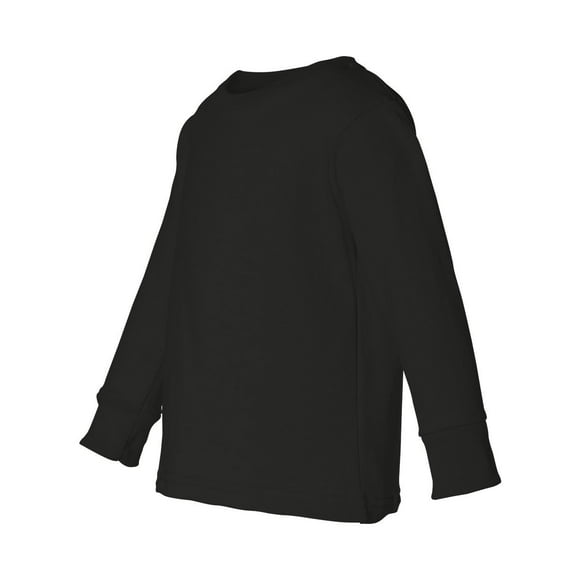 Rabbit Skins - camiseta de manga larga para niños pequeños, negro 3T Rabbit Skins Camisa